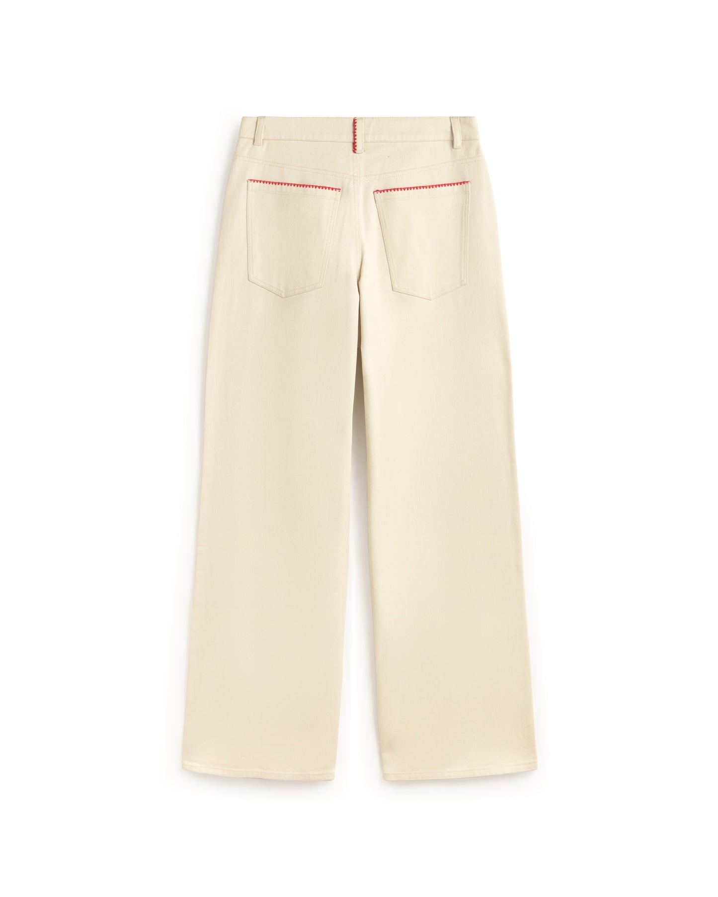 Pantalón wide leg bordado a mano Hedda sostenible silueta - 3