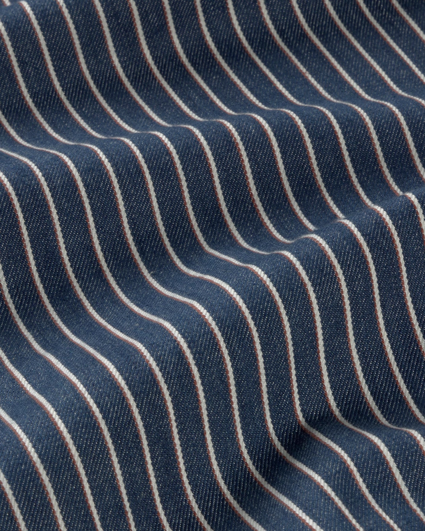 Pantalón tiro bajo rayas tinte natural railway Kettan sostenible silueta - 2