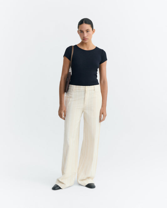 Pantalón recto rayas Serena sostenible - 3