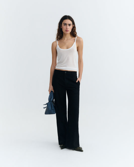 Pantalón tiro alto negro Karina sostenible - 4