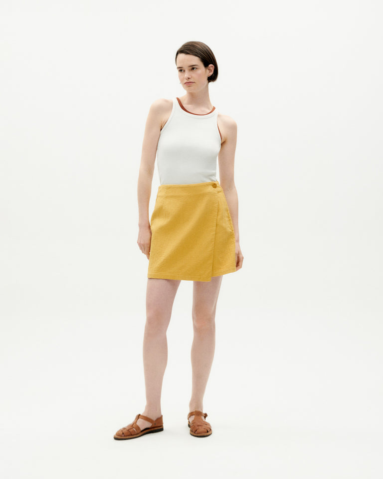 Falda amarilla Milena sostenible -2