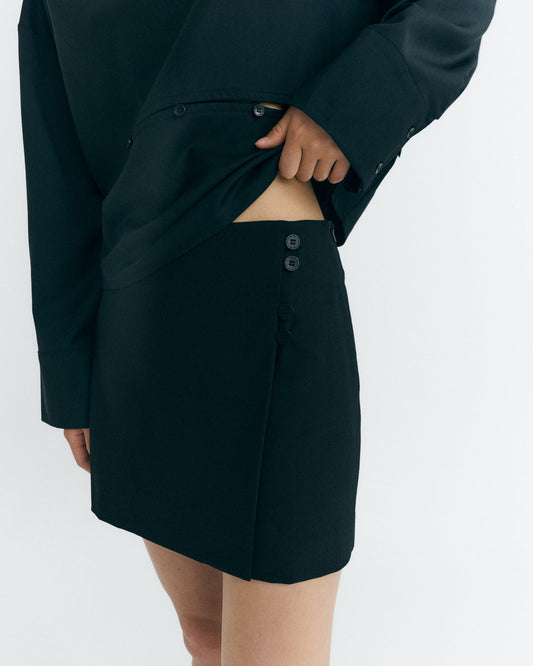 Falda mini lana fina Tania sostenible - 3