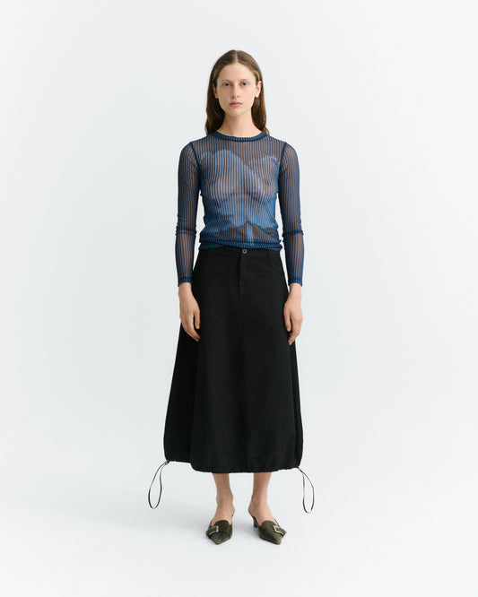Falda midi paper touch Estel sostenible - 1