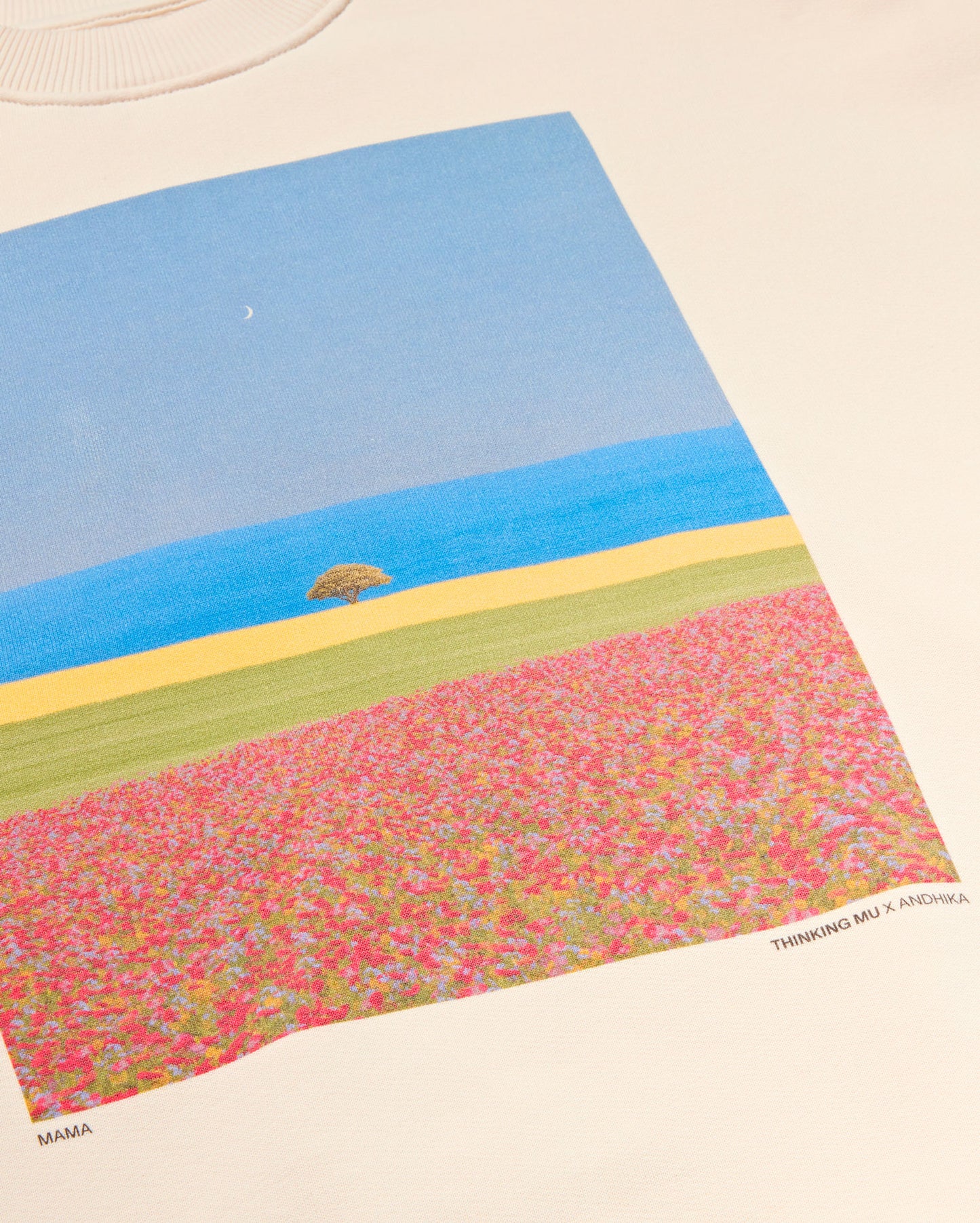 Sudadera blanca mama Jimena sostenible - silueta 3