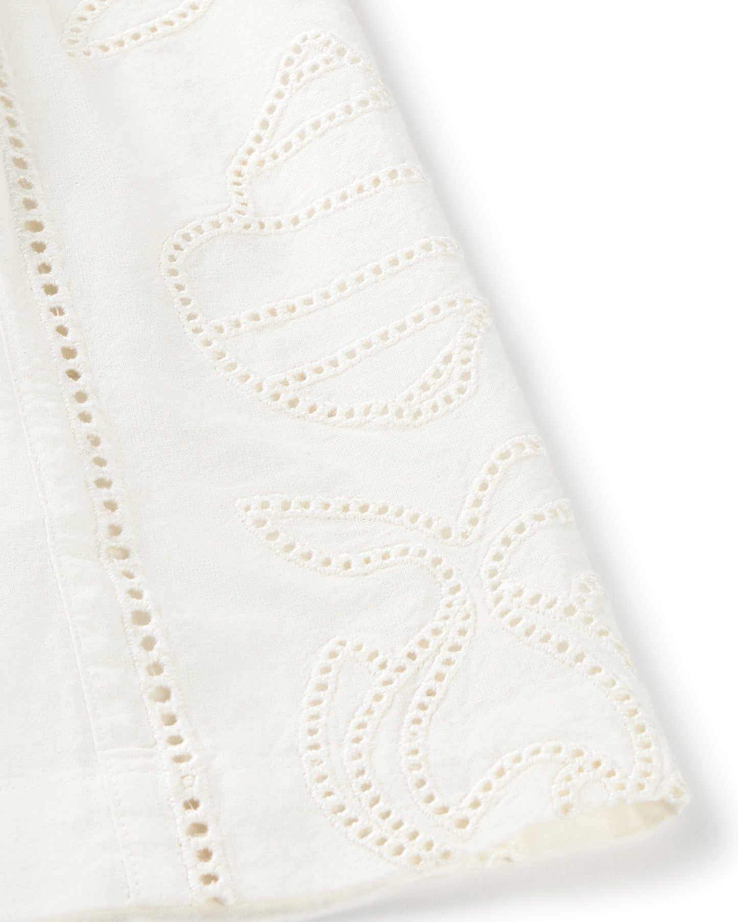 Shorts blanco bordado Geranio sostenible silueta - 2