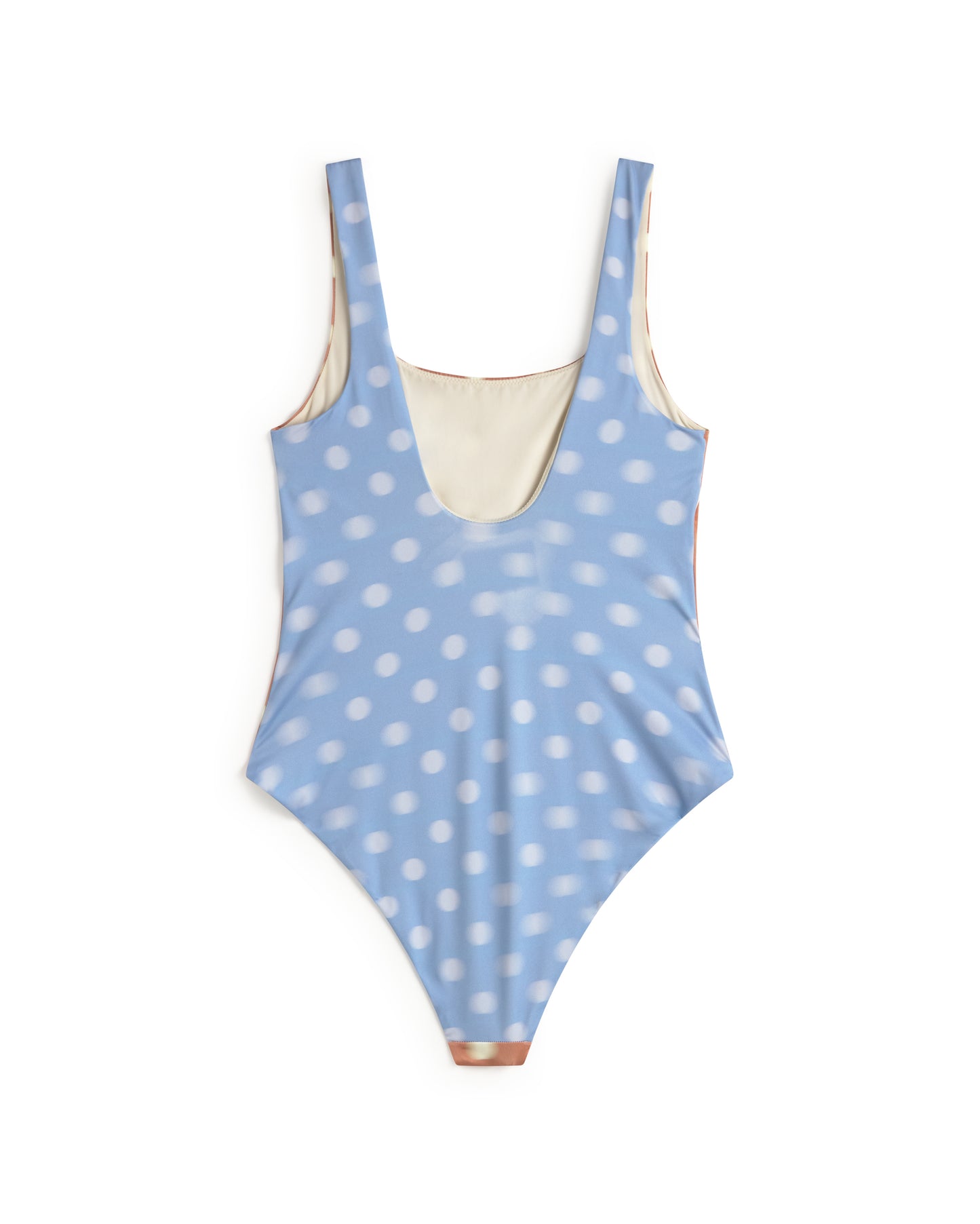 Bañador bicolor lunares Amalfi sostenible silueta - 3