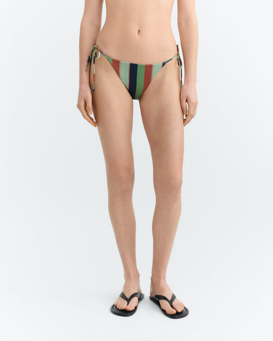 Braguita bikini ajustable rayas multicolor Palermo sostenible - 2