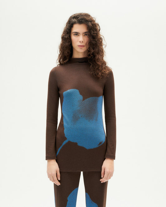 Top marrón flower Vela sostenible-1