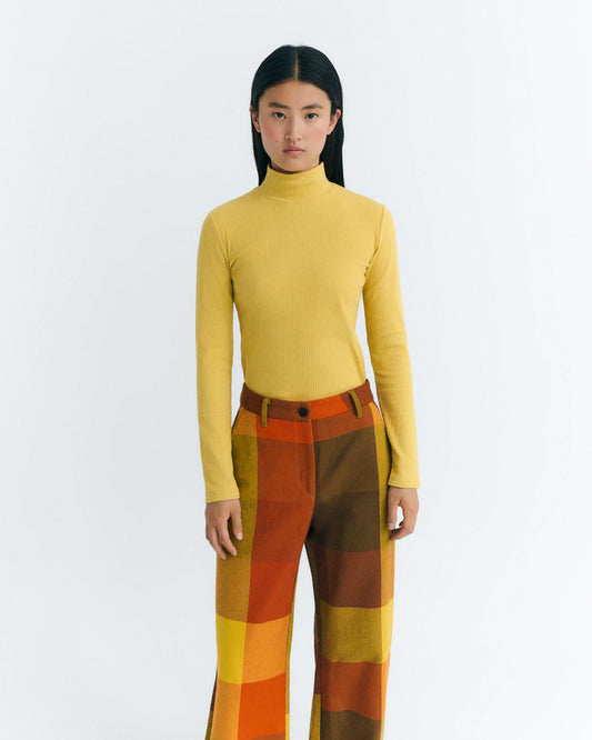 Top cuello alto amarillo hemp Aine sostenible - 1