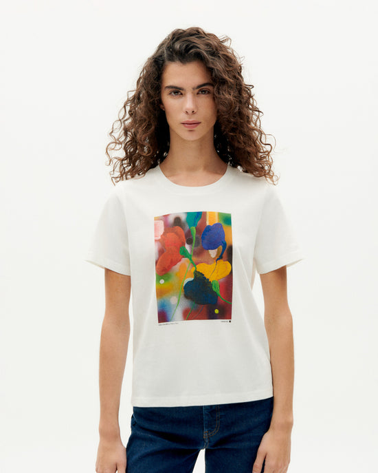 Camiseta flores colors Feuz Ida sostenible -1