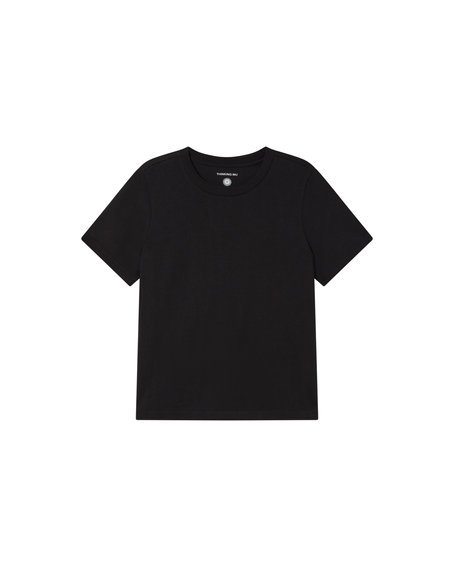 Camiseta negra Ida sostenible - silueta