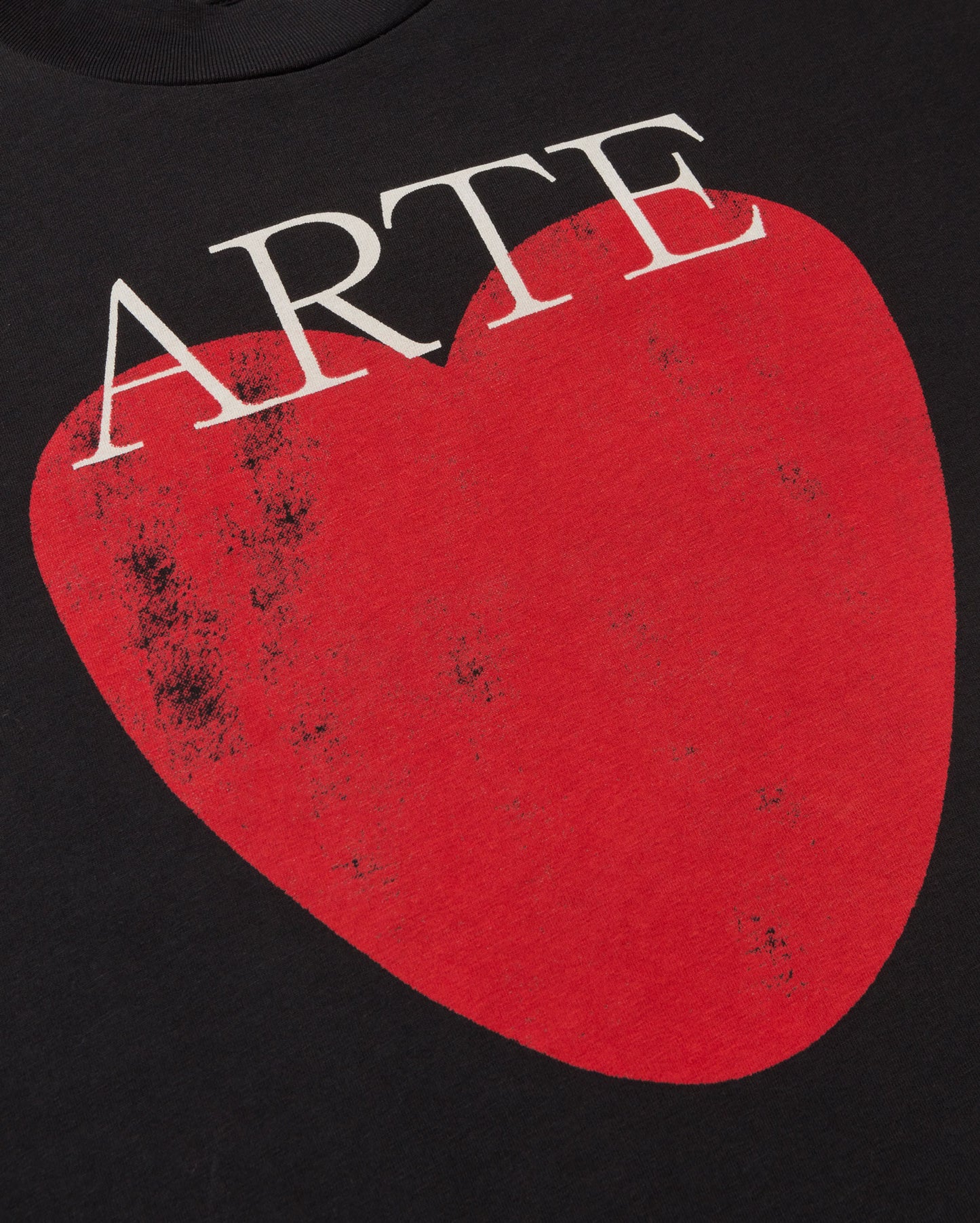 Camiseta negra art love Volta sostenible - silueta 3