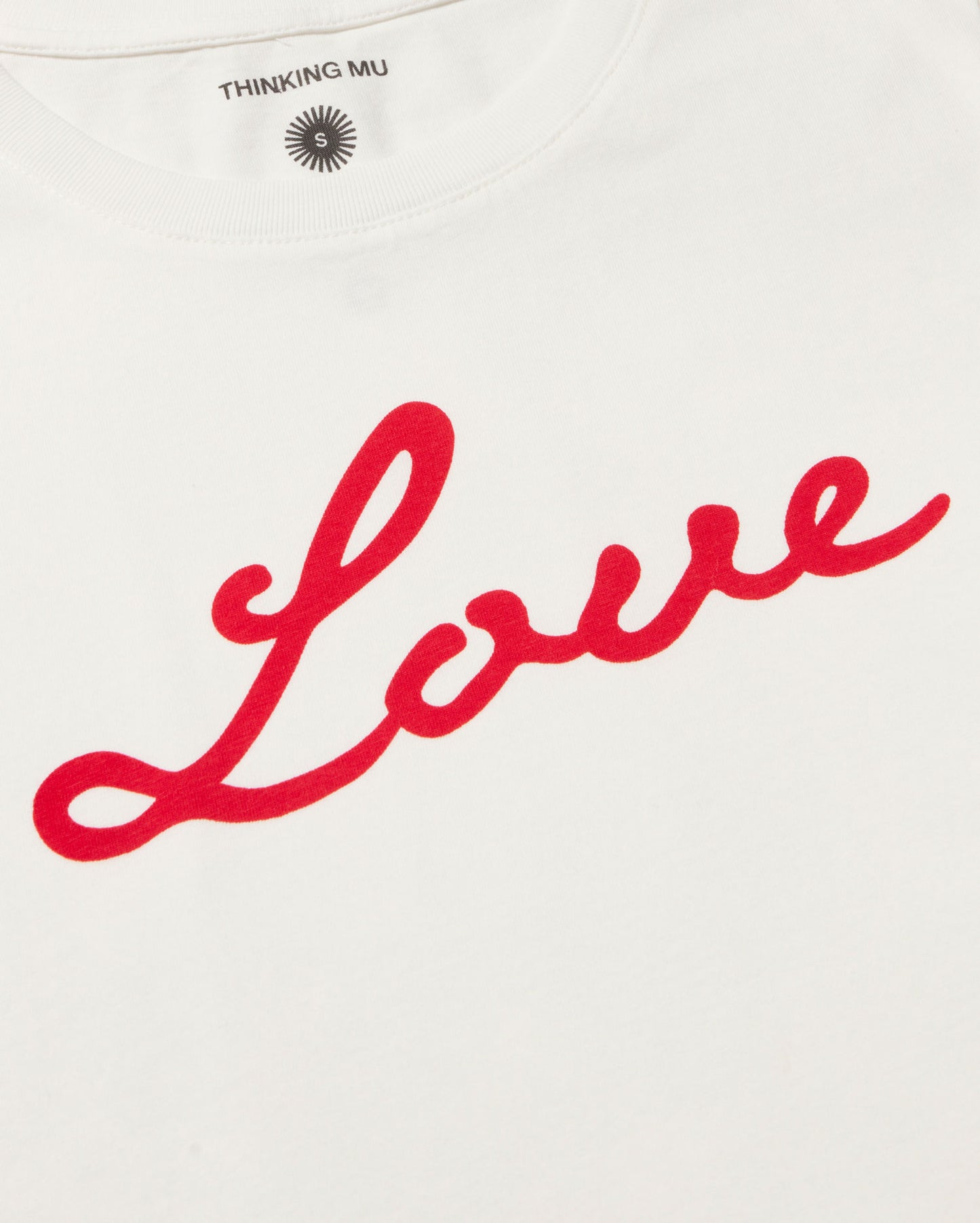 Camiseta blanca love Ida sostenible - silueta 3