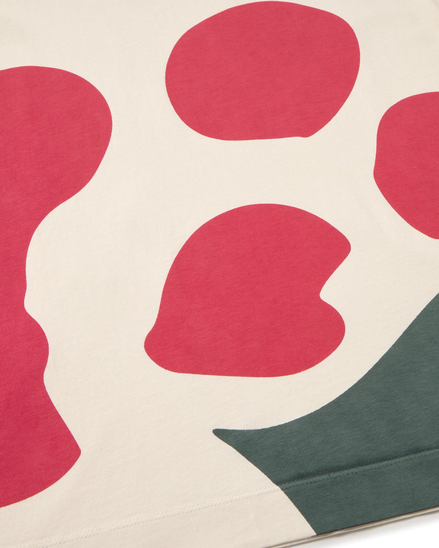 Camiseta blanca manga larga flower Emily sostenible silueta - 2