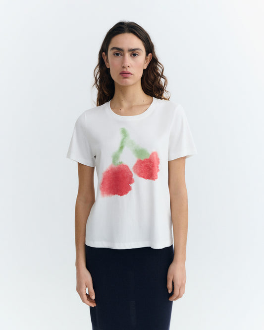 Camiseta blurry cherry Ida sostenible - 2