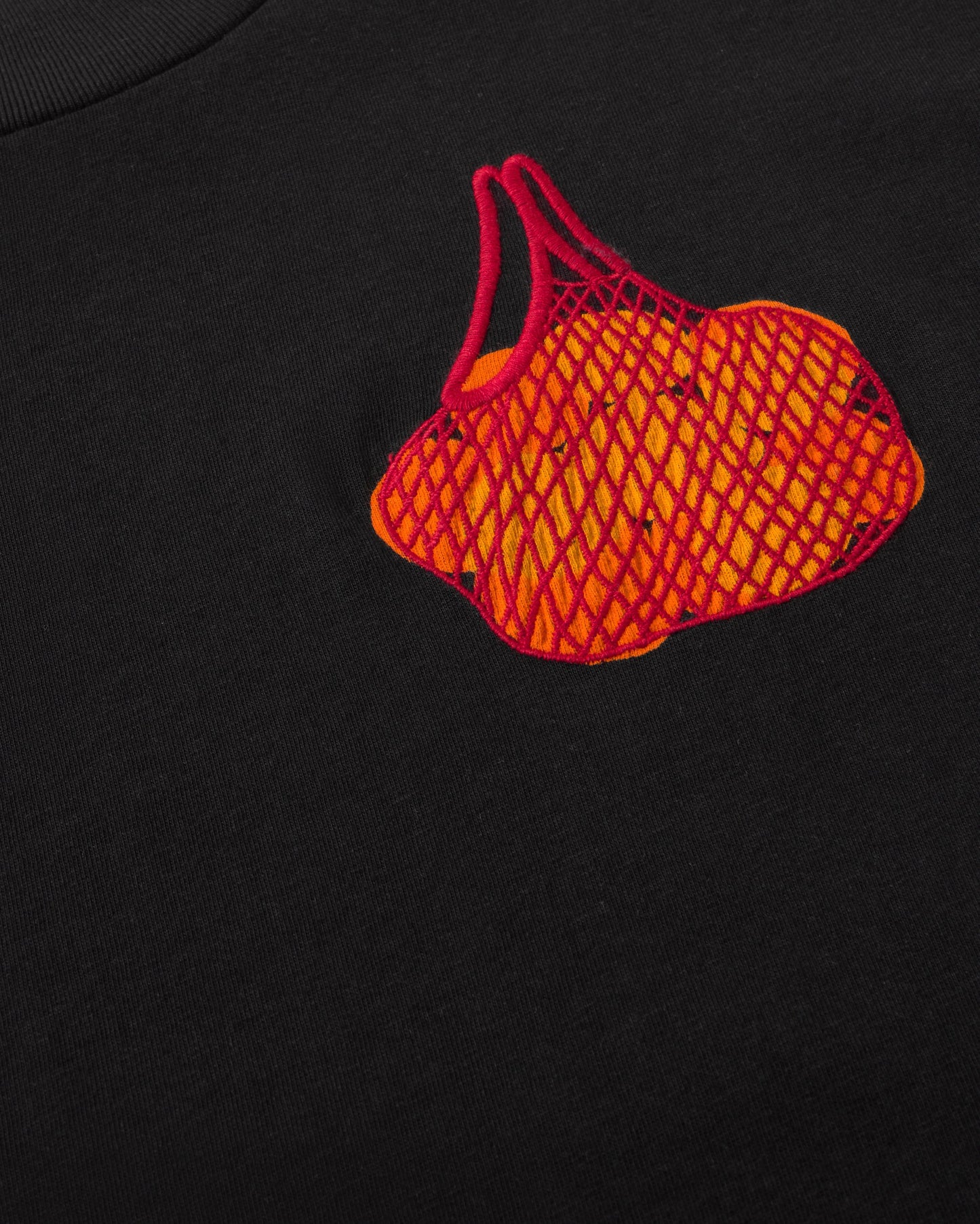 Camiseta bordada mandarinas Volta sostenible silueta - 2