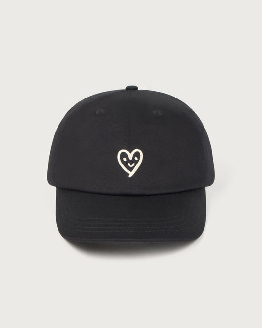 Gorra negra cutre heart Chris sostenible - silueta 2