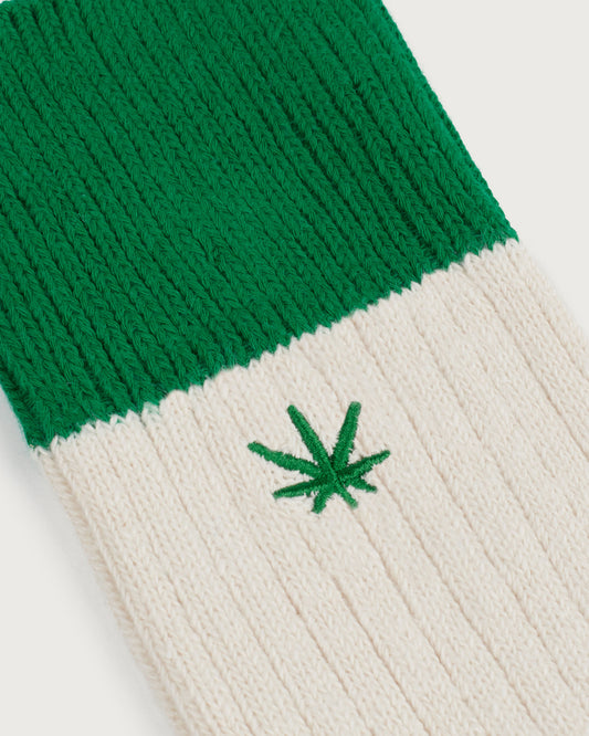 Calcetines verdes Hemp Peu - silueta 2