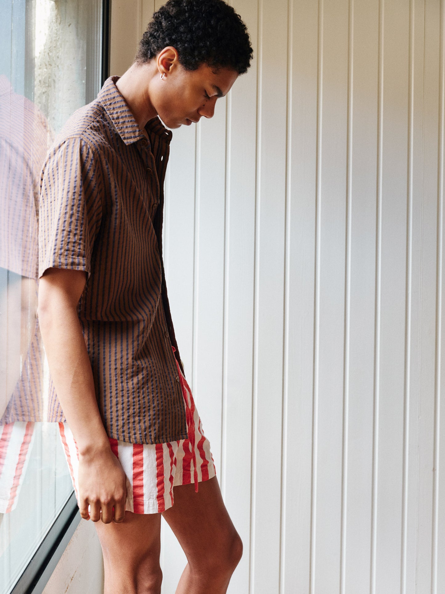 Red striped Seersucker boxers