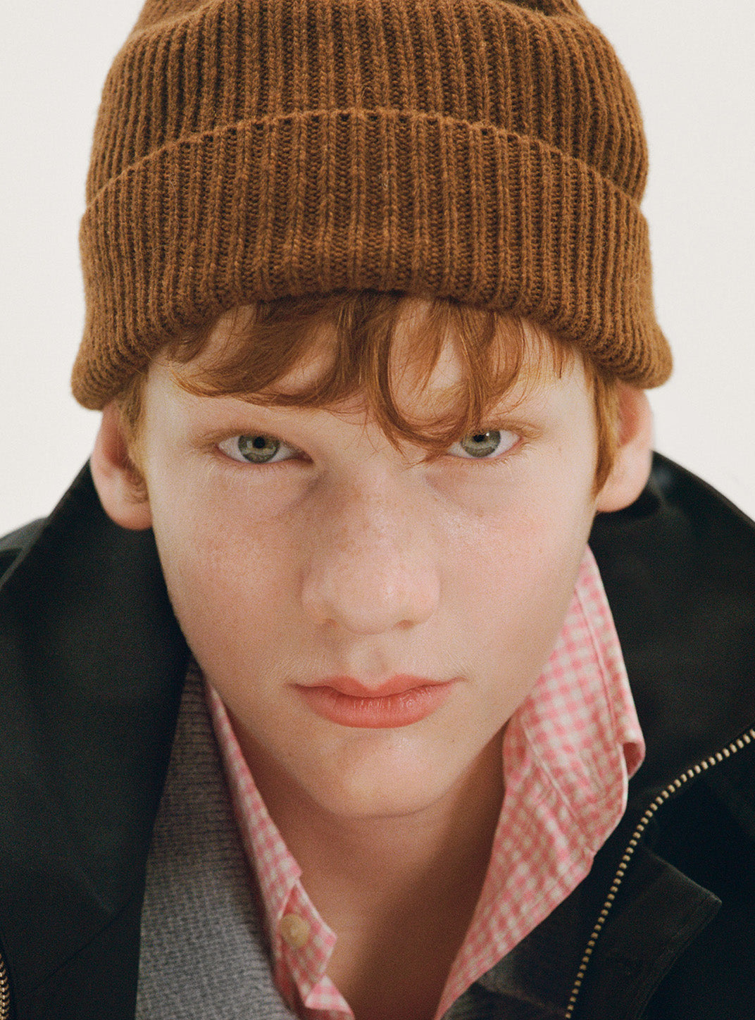 Brown wool Amor beanie