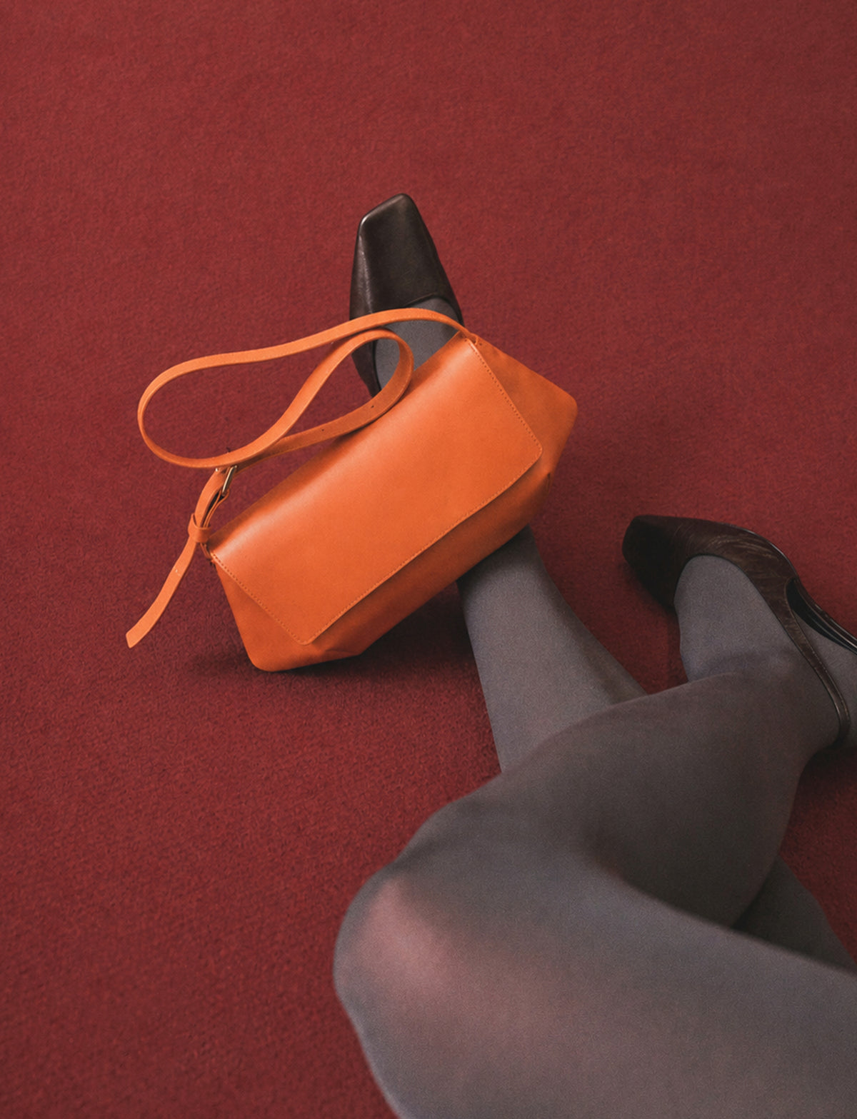 Bolso naranja piel Jennie