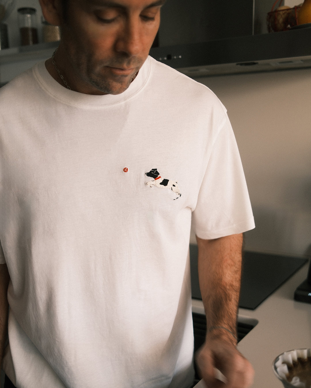 Weißes MU Herren-T-Shirt Aaron