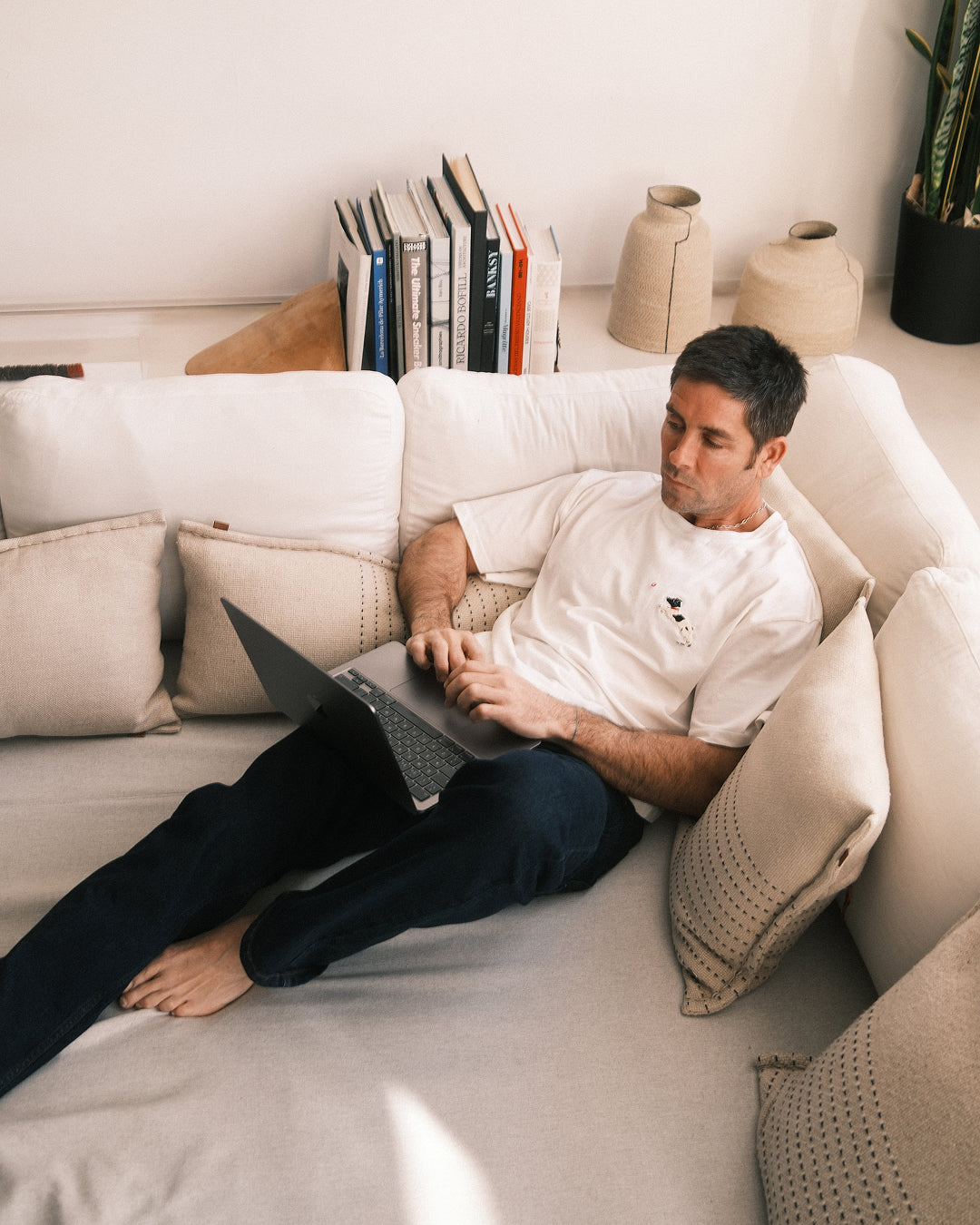 Camiseta MU blanca Hombre Aaron