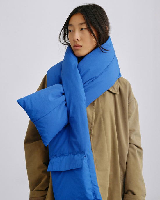 Cobalt Blue Padded scarf