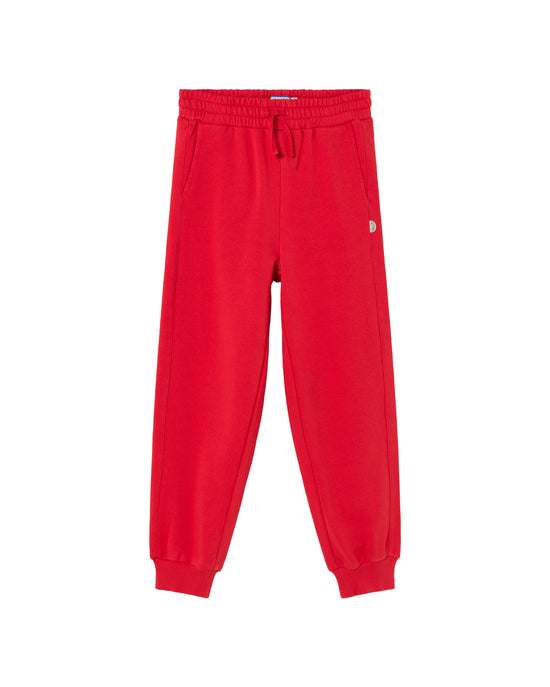 Pantalón rojo Peach sotenible-silueta1
