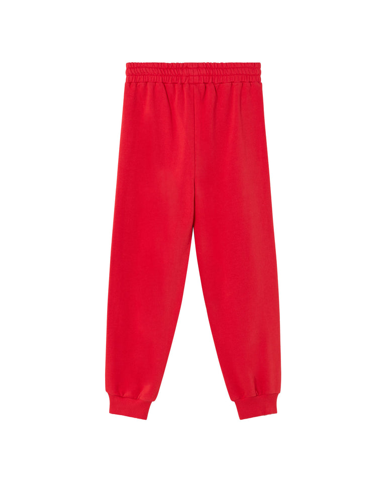 Pantalón rojo Peach sotenible-silueta2