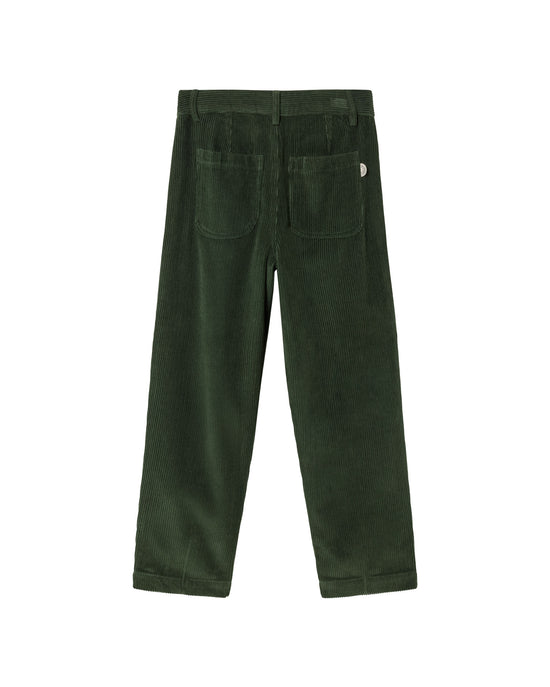 Pantalón verde pana Plum sotenible-silueta2