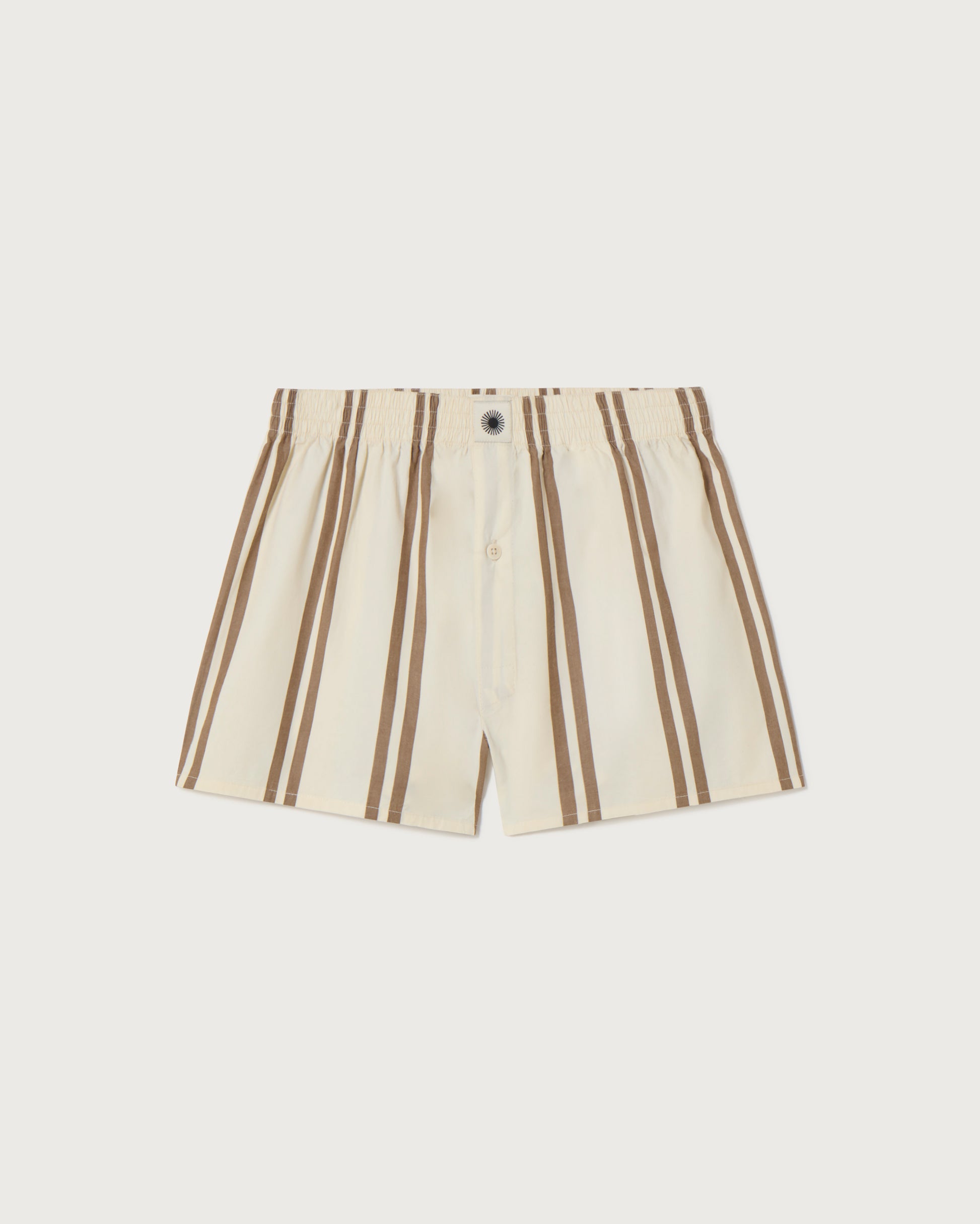 Boxer rayas marrón sostenible - silueta 1