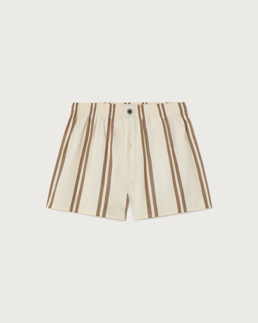 Boxer rayas marrón sostenible - silueta 1