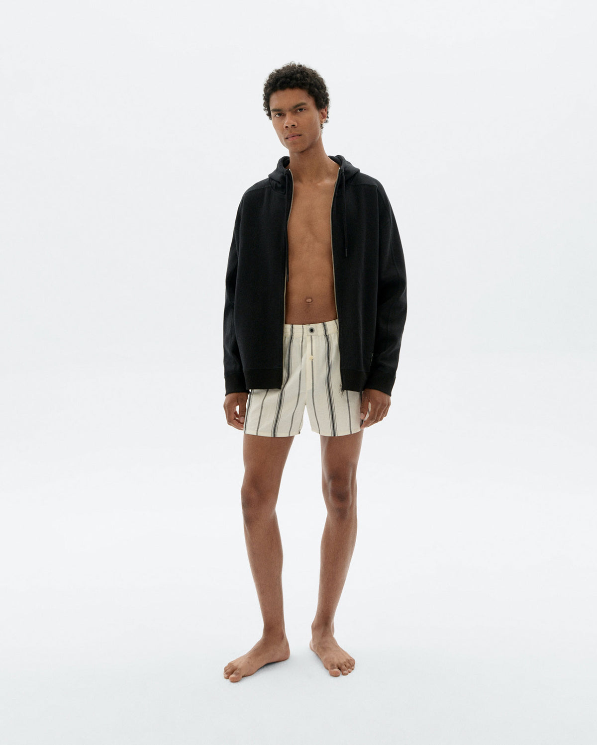 Boxers blancos rayas negras sostenible - 2