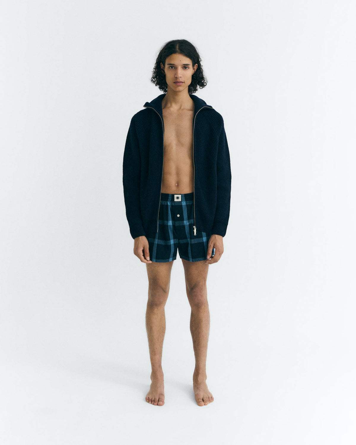 Boxers navy cuadros sostenible - 2