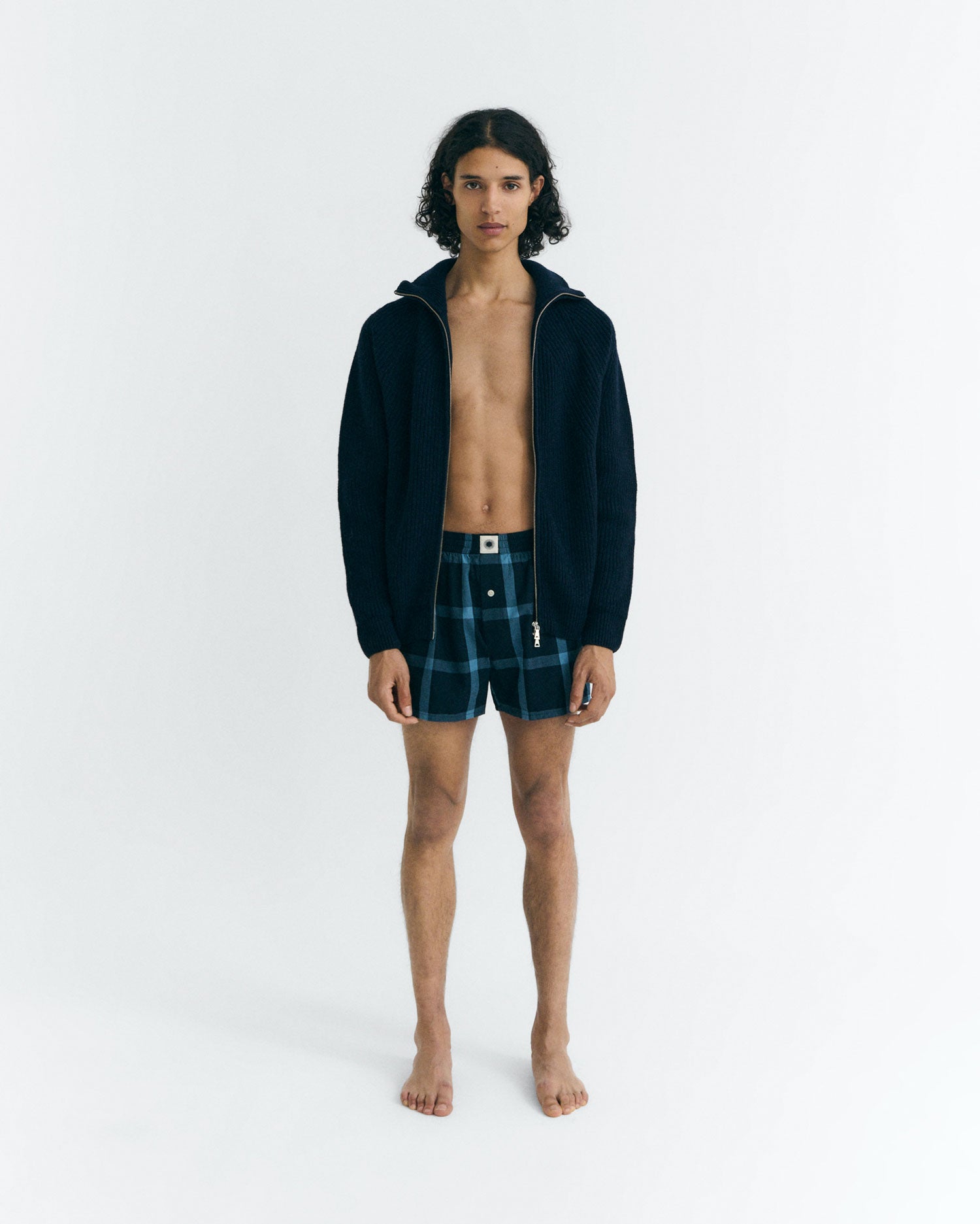 Boxers navy cuadros sostenible - 2