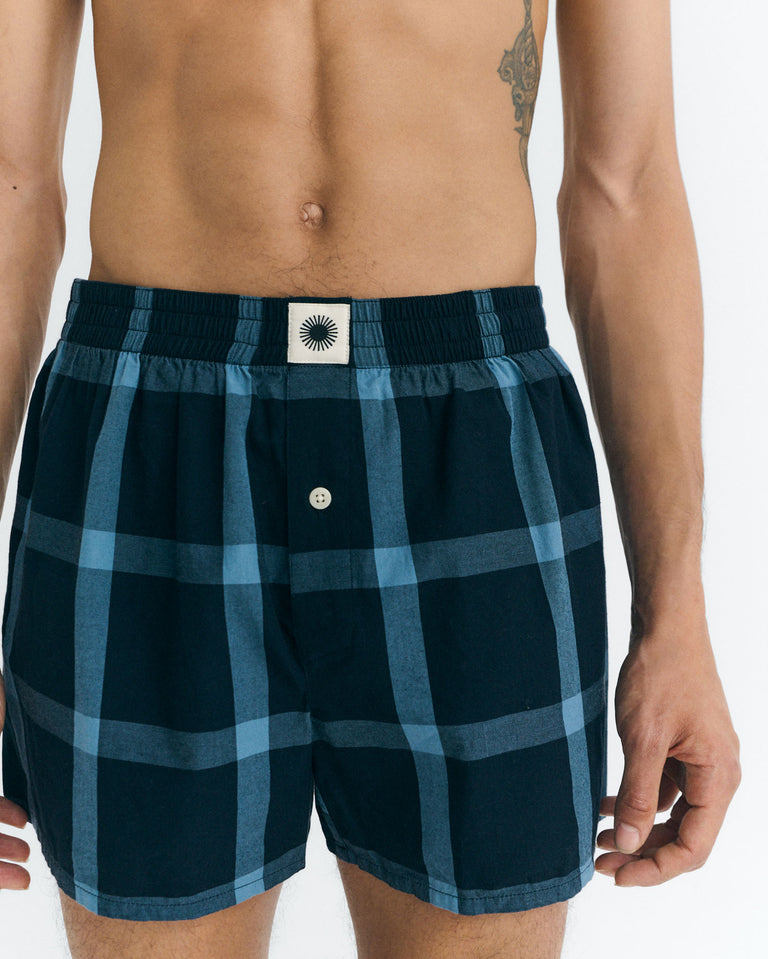 Boxers navy cuadros sostenible - 3