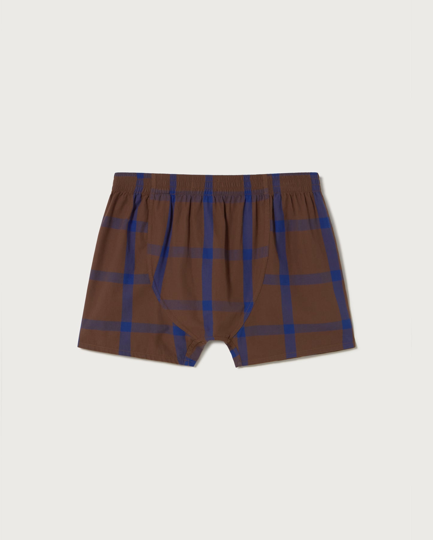 Boxers marrones cuadros azules sostenible silueta - 2