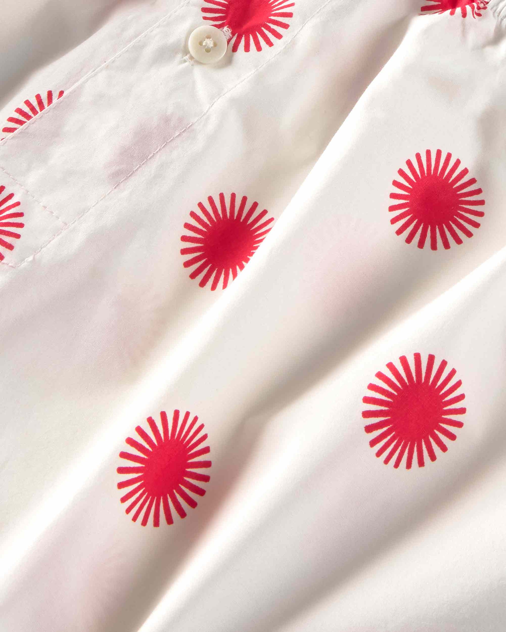 Boxers blancos sol rojo sostenible silueta - 3