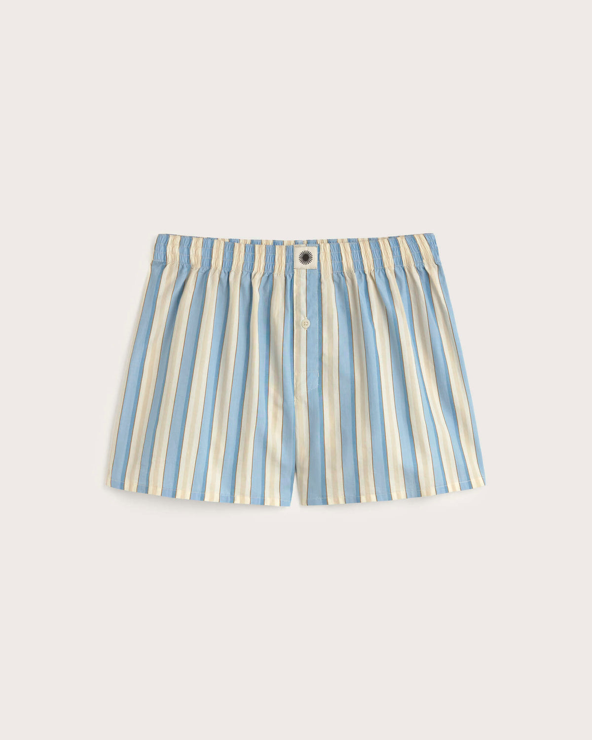 Boxer popelin rayas azul messina sostenible silueta - 1