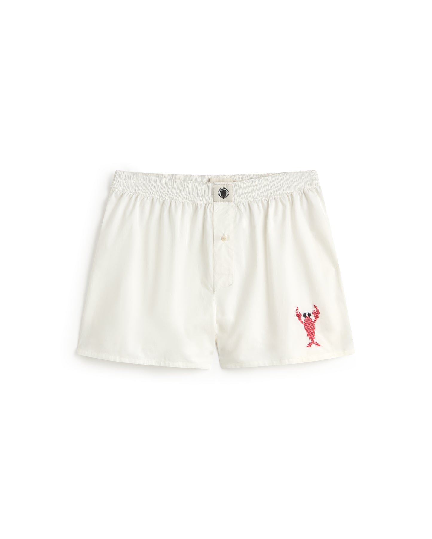 Boxer popelin bordado lobster sostenible silueta - 1