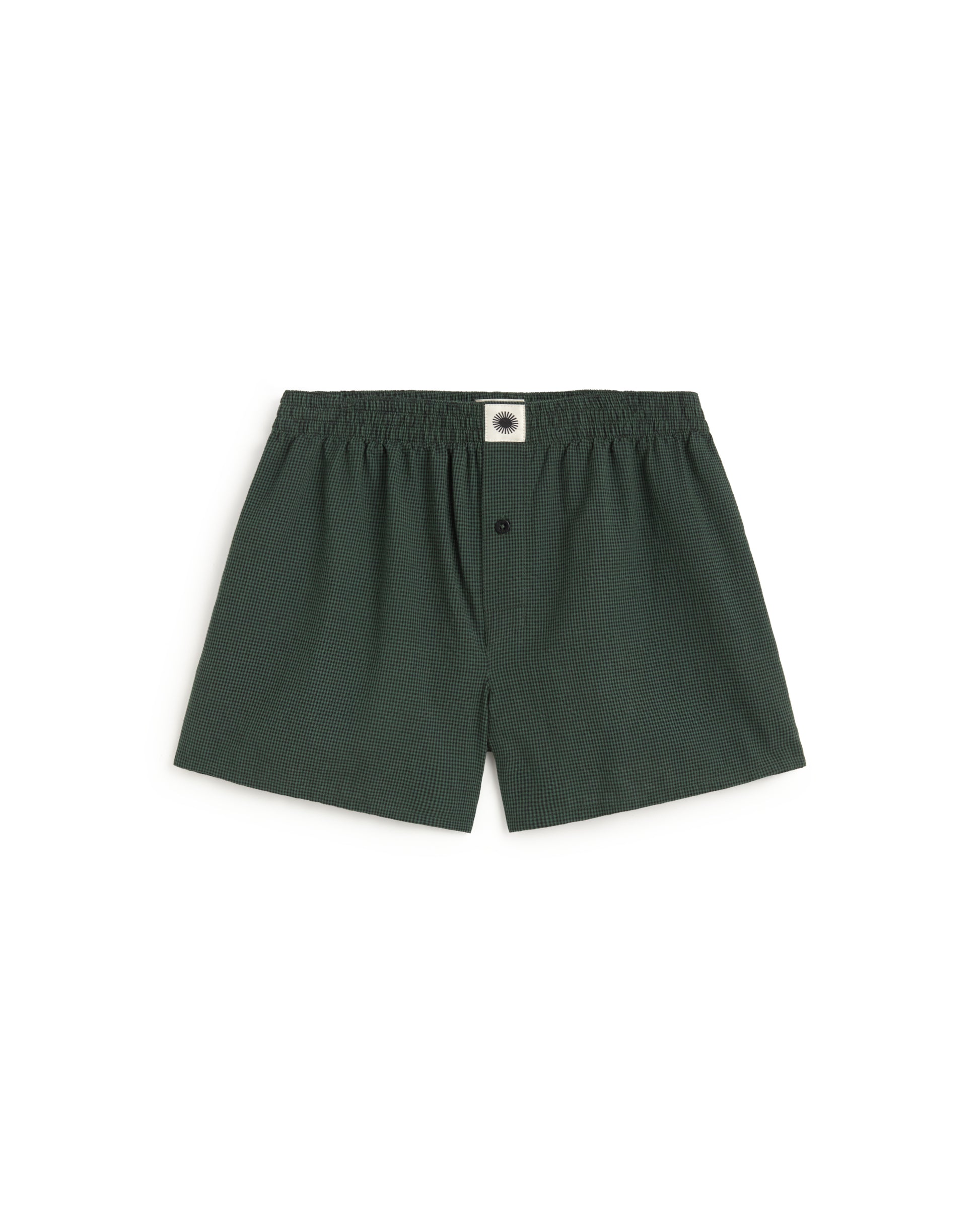 Boxer verde oscuro sostenible silueta - 1