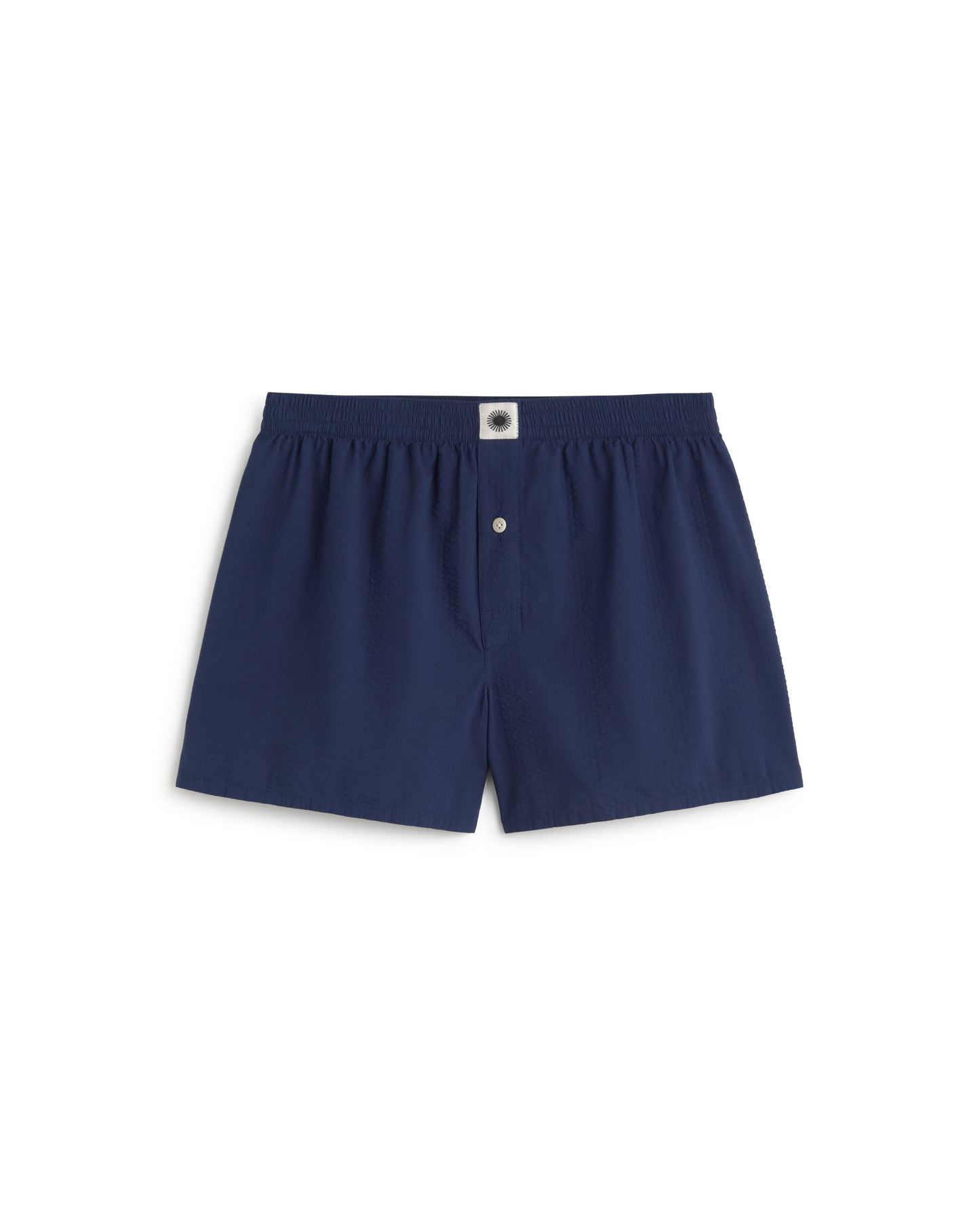 Boxer seersucker azul sostenible silueta - 1