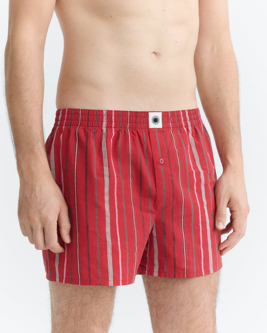 Boxer rayas rojo sostenible - 3