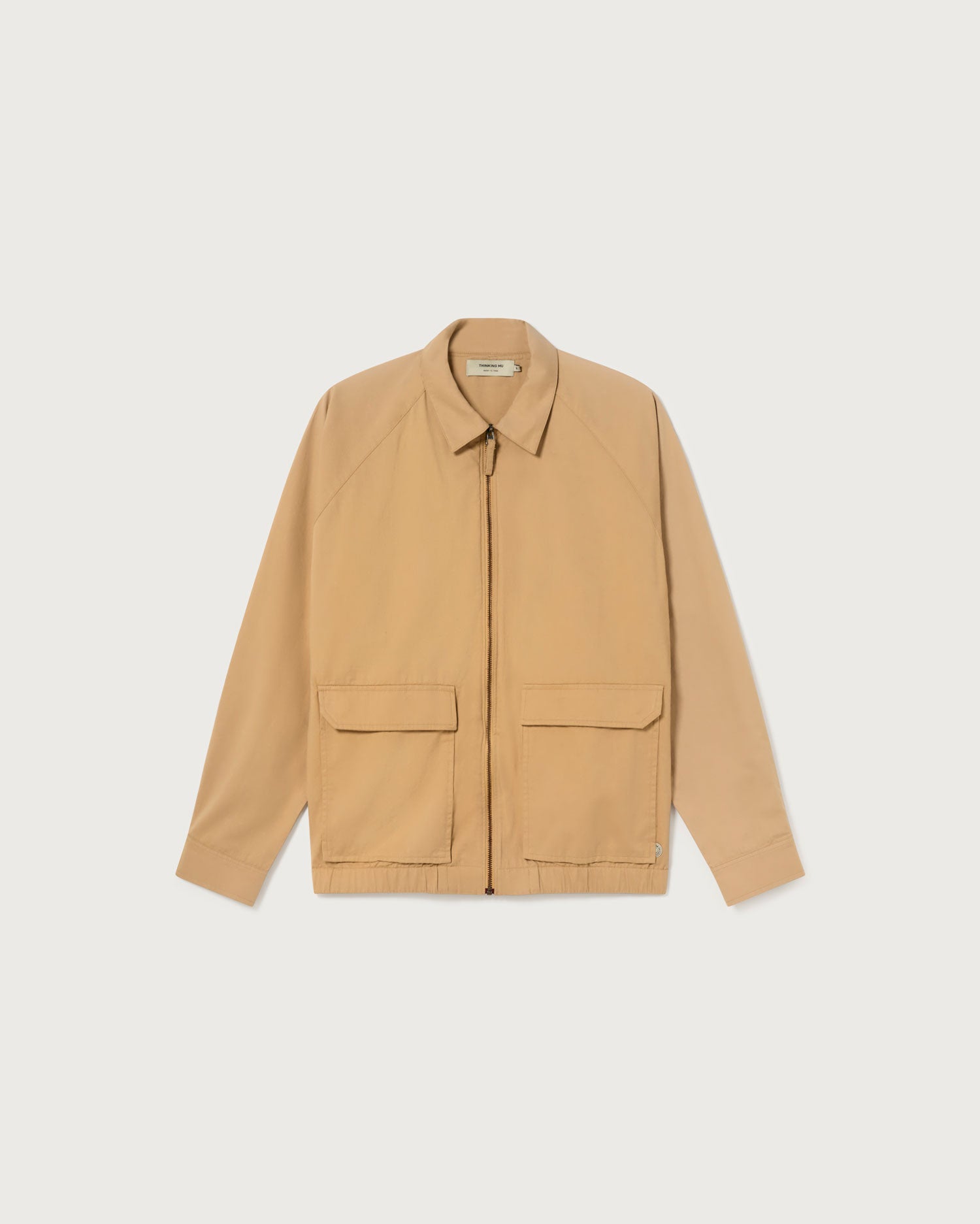 Chaqueta camel Dragonfly sostenible  - silueta 1