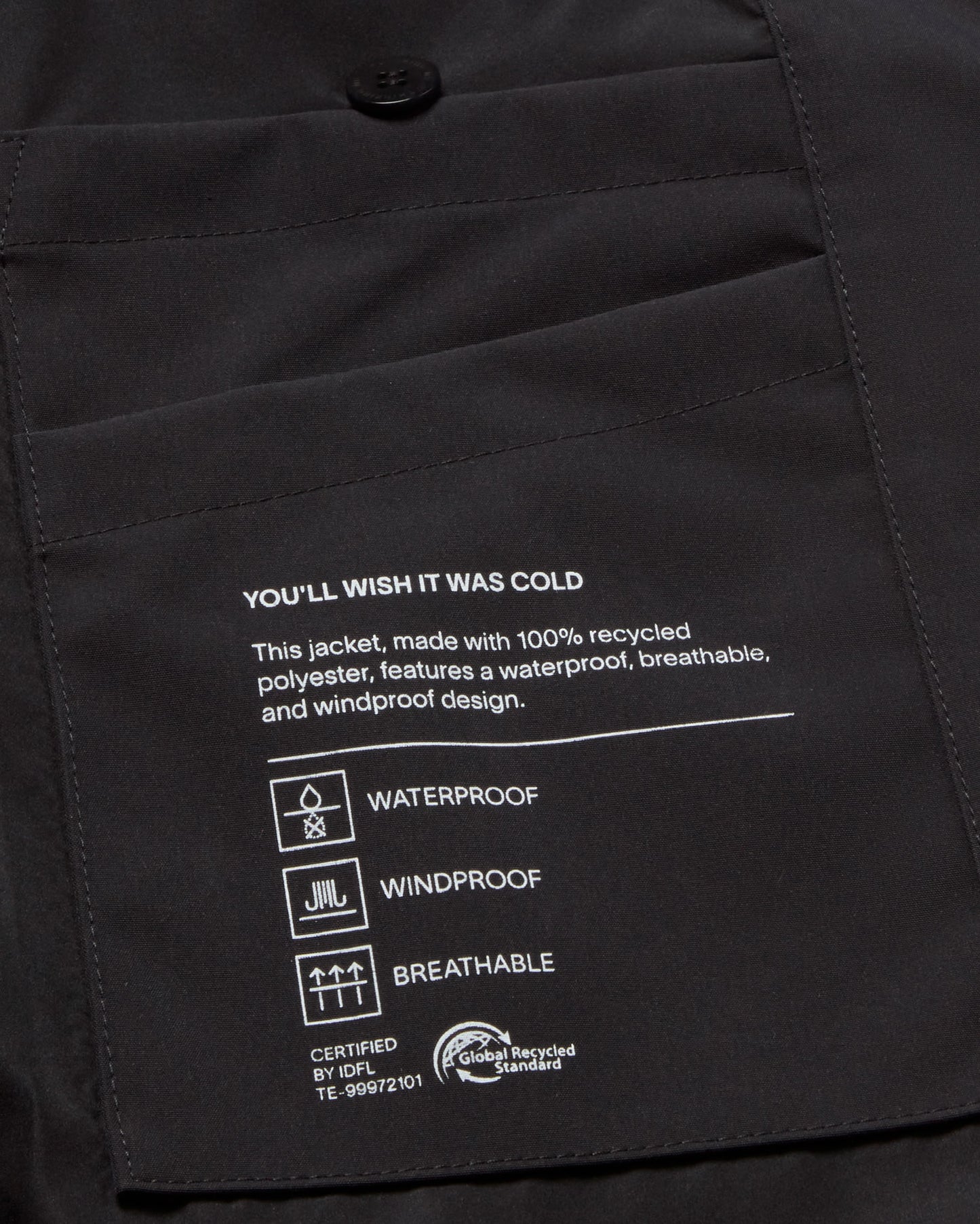 Chaqueta navy Jackson sostenible - silueta 3