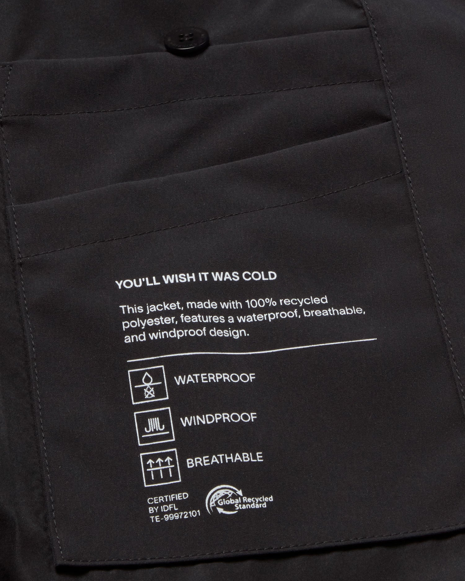 Chaqueta navy Jackson sostenible - silueta 3