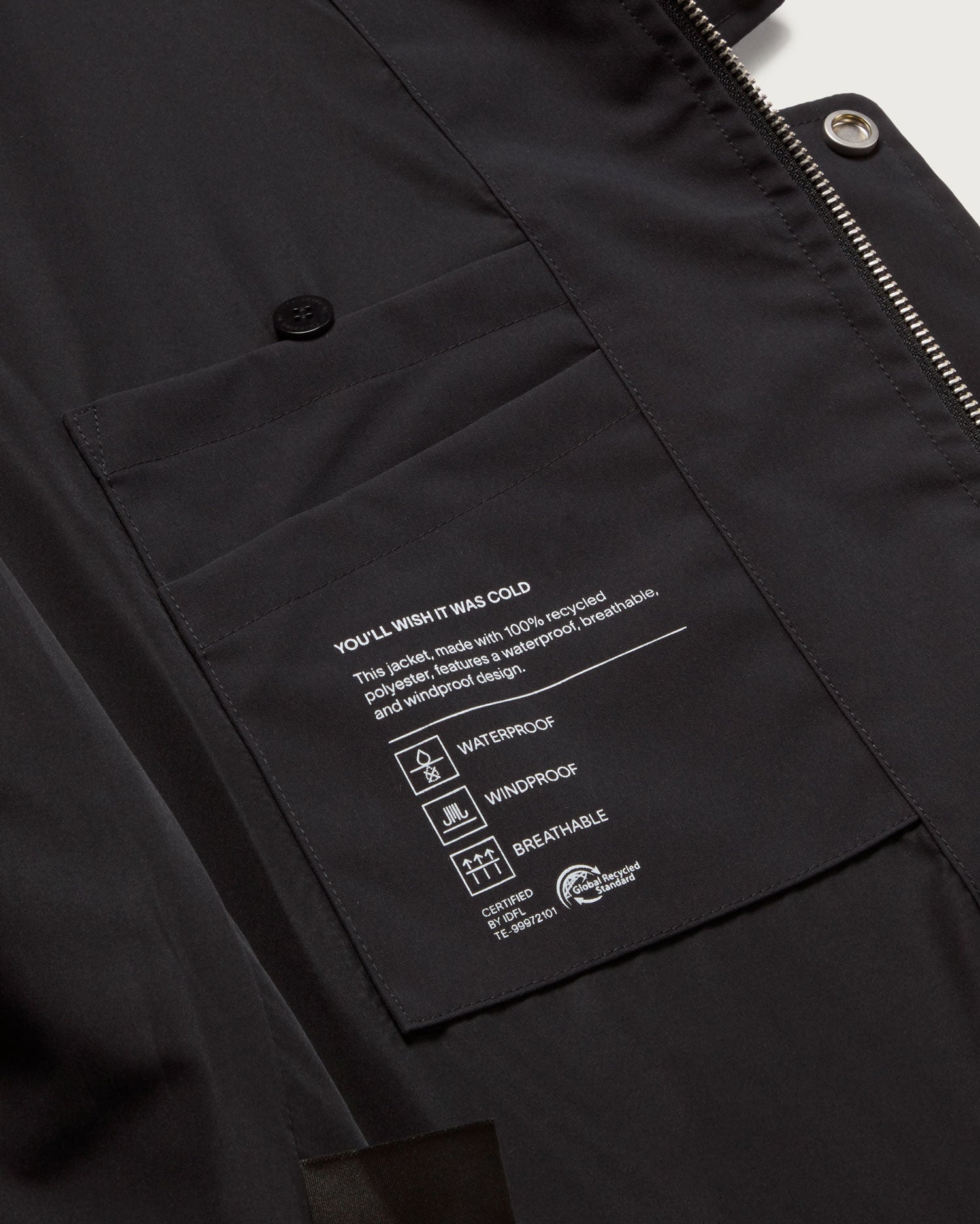 Chaqueta navy Jackson sostenible - silueta 1