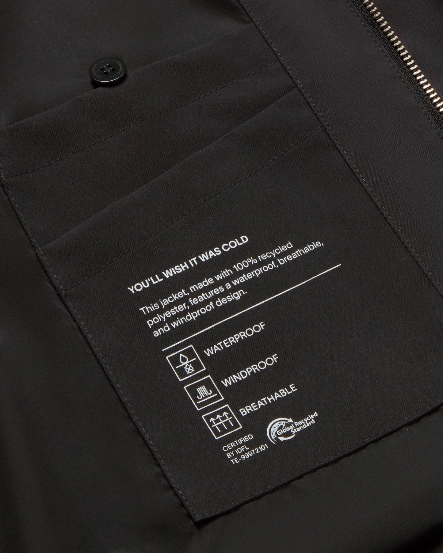 Chaqueta navy oscuro Riley sostenible - 4