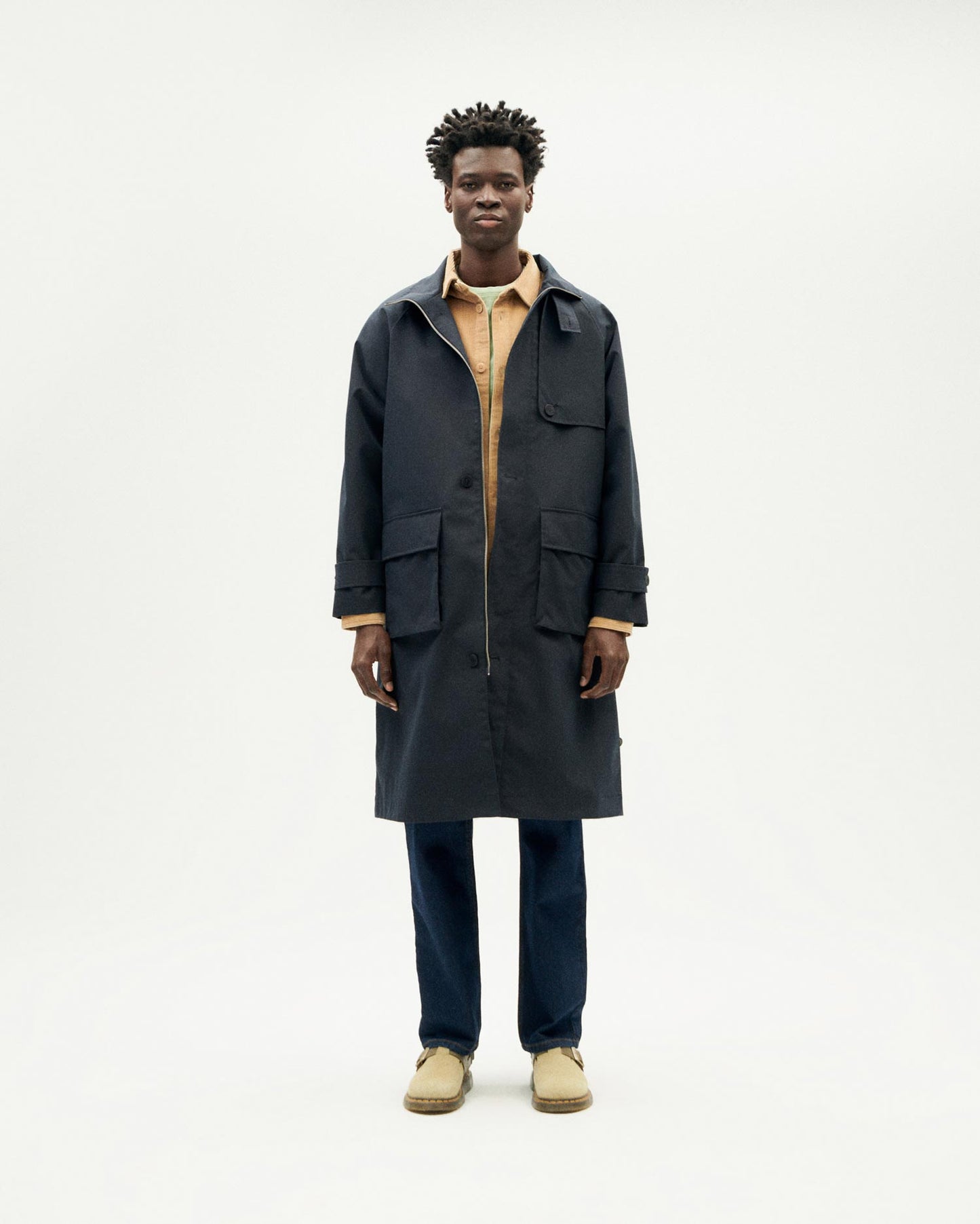 Chaqueta navy oscuro Riley sostenible hombre - 1